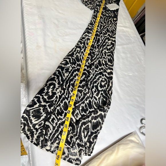 BA&SH Black and white abstract print midi dress size S. - Picture 16 of 16